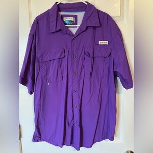 Magellan Outdoors Purple Casual Button Down Shirt